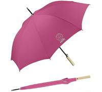 Happy Rain Parapluie avec terre automatique, Rose fuchsia, 106,5 cm,