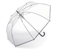 happy rain Parapluie de golf XL transparent avec système automatique Ø 122 cm, Transparent, XL