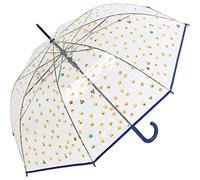 happy rain Parapluie en forme d'émoticône transparent avec impression automatique Smile, bleu, 99 cm