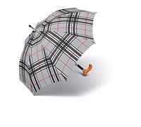 happy rain selection Long AC Stütz Fritz, Parapluie cannes Multicolore grau-kariert 100