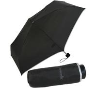 happy rain Ultra Mini parapluie de poche pour femme Uni, Noir , 90 cm