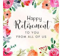 Happy Retirement Guest Book: Message Book, Congratulations Book, Coworker Farewell Leaving Gift, Retirement Guest Book To Sign Messages & Well Wishes