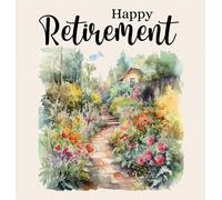 Happy Retirement Guest Book With Lined Pages (Hardback)