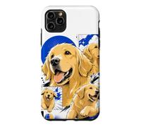 Happy Retriever Chien Urban Kawaii Comic Style Coque pour iPhone 11 Pro Max