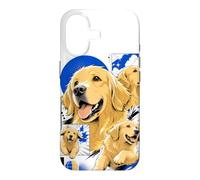 Happy Retriever Chien Urban Kawaii Comic Style Coque pour iPhone 17