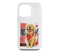 Happy Retriever Good Vibes Only - Streetwear Japonais Coque pour iPhone 13 Pro