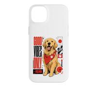 Happy Retriever Good Vibes Only - Streetwear Japonais Coque pour iPhone 14 Plus