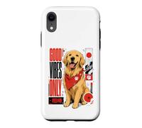 Happy Retriever Good Vibes Only - Streetwear Japonais Coque pour iPhone XR