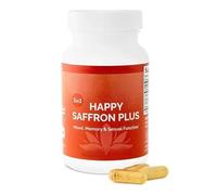 Happy Saffron - Végétalien, sans gluten, concentration, Aide les émotions des femmes et des hommes