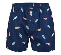 Happy Shorts Boxer américain pour Homme - Boxer tissé - Cactus Mexicain - Cactus Mexicain, Glace - Ice, L
