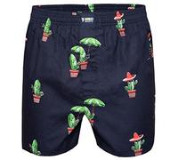Happy Shorts Boxer américain pour homme - Motif cactus mexicain - Cactus mexicain, Cactus - Cactus, XL