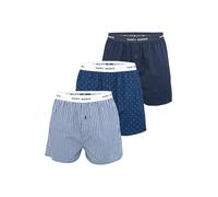 Happy Shorts Boxers bleu / blanc, Taille S