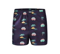 Happy Shorts Boxers 'Holiday' marine / turquoise / jaune / rouge / blanc, Taille M