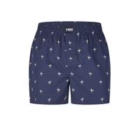Happy Shorts Boxers ' Motives ' bleu foncé / blanc, Taille L