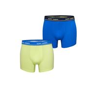 Happy Shorts Boxers ' Solids ' bleu roi / citron, Taille XXL