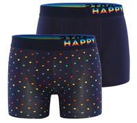 Happy Shorts Boxers ' Trunks #2 ' bleu foncé, Taille XL