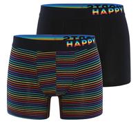 Happy Shorts Boxers ' Trunks #2 ' mélange de couleurs / noir, Taille XL