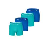 Happy Shorts Boxers turquoise / bleu cobalt, Taille L