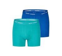 Happy Shorts Boxers turquoise / bleu cobalt, Taille M
