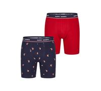 Happy Shorts Boxers ' XMAS Boxer Briefs ' bleu foncé / rouge vif, Taille L
