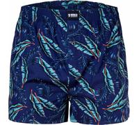 Happy Shorts Herren Web-Boxershorts - American Boxershorts Tropical Leaves M