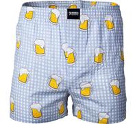 Happy Shorts Herren Web-Boxershorts - Caleçon américain Bier L