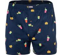 Happy Shorts Herren Web-Boxershorts - Caleçon américain Fast Food L
