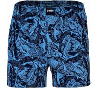 Happy Shorts Herren Web-Boxershorts - Caleçon américain Feuilles allover L