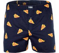 Happy Shorts Herren Web-Boxershorts - Caleçon américain Pizza L