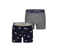 Happy Shorts Sous-vêtements ' XMAS KIDS ' gris chiné / noir, Taille 152