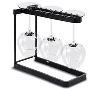 HAPPY SINKS Pascal Charmolu - Support de verre à vin pour comptoir - Passe au lave-vaisselle - 3 pièces pour verres à pied (plat)