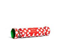 Happy Socks 2-Pack Big Dot Snowman Socks Set, colorées et amusantes, chaussettes pour homme et femme, Rouge-Blanc-Vert (41-46)