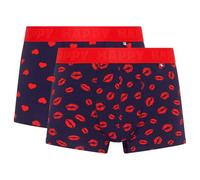Happy Socks 2-Pack Love Short Boxers Gift Set, Blue, Red, Small (Lot de 2) Men's