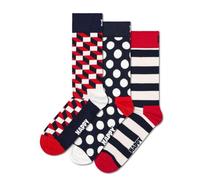Happy Socks 3-pack Classic Filled Optic Socks chaussettes Mixte (lot de 3)