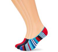 Happy Socks 3-Pack Multi Stripe Liner Sock Chaussettes, Multicolore (Multicolour), 7/10/2018 (Taille Fabricant: 41-46) (Lot de 3) Homme
