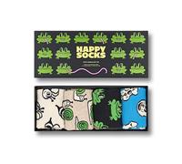 Happy Socks 4-Pack Happy Animals, chaussettes drôles et originales avec imprimé animaux, coffret cadeaux avec des chaussettes crew multicolore pour homme et femme 41-46