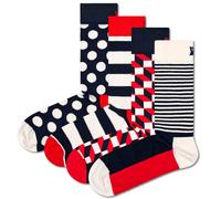 Happy Socks 4er Paquet Unisexe Chaussettes - Cadeau, Classiques, Mixtes Couleurs
