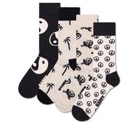 Happy Socks 4er Paquet Unisexe Chaussettes - Cadeau, Classiques, Mixtes Couleurs