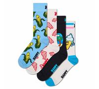 Happy Socks 4er Paquet Unisexe Chaussettes - Cadeau, Classiques, Mixtes Couleurs