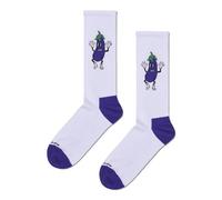 Happy Socks AUBERGINE SNEAKER SOCK, Blanc., 41-46