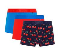 Happy Socks Boxer, 3er Paquet - Caleçons, Coton Stretch, Uni / Gemust
