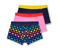 Happy Socks Boxer Court 3-Pack Multi Color Dots Coton Homme Marine XL