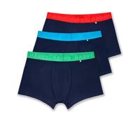 Happy Socks Boxer Court 3-Pack Solid Navys Coton Homme Marine L