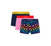 Happy Socks Boxers bleu marine / jaune / rose / framboise, Taille L