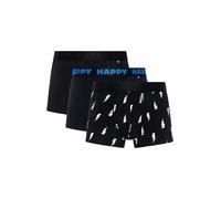 Happy Socks Boxers bleu marine / noir / blanc, Taille L