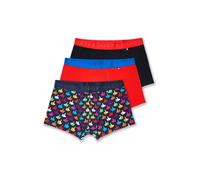 Happy Socks Boxers 'Thumbs Up' bleu marine / bleu clair / rouge / noir, Taille L