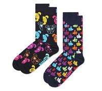 Happy Socks Chaussettes 2-Pack Dog Socks – mélange de couleurs – Taille 41-46