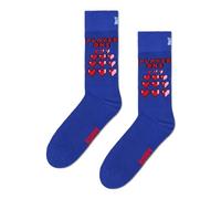Happy Socks - Lot de 2 paires de chaussettes « Player One Crew » dans un coffret cadeau cœur, tailles 36-40