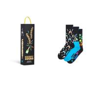 Happy Socks Chaussettes 3-Pack Celebrations Gift Set Coton Mixte Noir 41-46