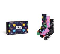 Happy Socks Chaussettes "Mixed Cat Gift" – Pack de 3 mixte multicolore – 36-40 EU
